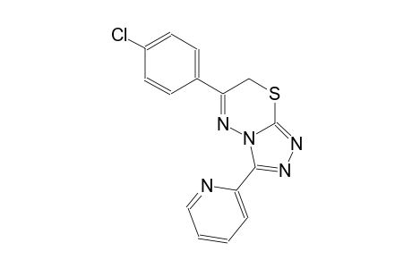 6-(4-chlorophenyl)-3-(2-pyridinyl)-7H-[1,2,4]triazolo[3,4-b][1,3,4]thiadiazine