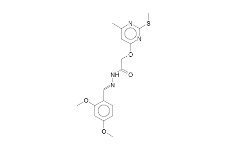 (6-Methyl-2-methylthio-4-pyrimidyloxy)acetic 2,4-dimethoxybenzylidenehydrazide