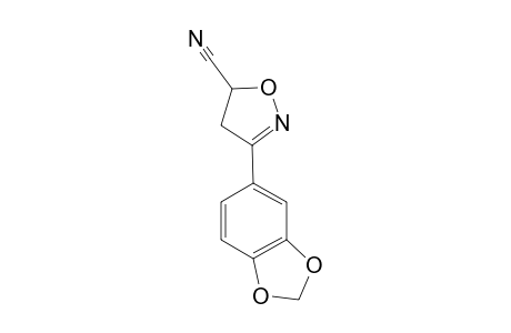 3-(3',4'-Methylenedioxyphenyl)-5-cyano-4,5-dihydroisoxazole