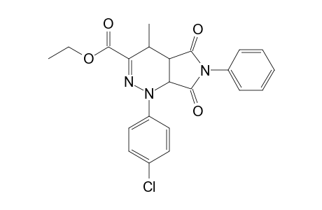 corr1]Ethyl 1-(p-chlorophenyl)-4-methyl-5,7-dioxo-6-phenyl-4,4a,5,6,7,7a,-hexahydro-1H-pyrrolo[3,4-c]pyridazine-3-carboxylate