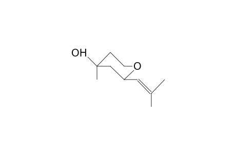 2-(Isobut-1-enyl)-trans-4-methyl-cis-4-hydroxy-tetrahydropyran
