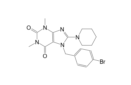 1H-purine-2,6-dione, 7-[(4-bromophenyl)methyl]-3,7-dihydro-1,3-dimethyl-8-(1-piperidinyl)-