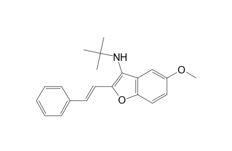 (E)-N-tert-Butyl-5-methoxy-2-styrylbenzofuran-3-amine