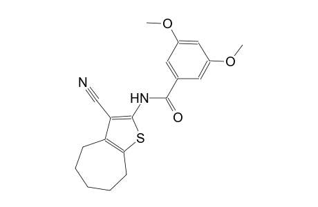 N-(3-cyano-5,6,7,8-tetrahydro-4H-cyclohepta[b]thien-2-yl)-3,5-dimethoxybenzamide