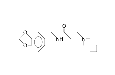 N-(3,4-Methylenedioxy-benzyl)-3-piperidino-propionamide