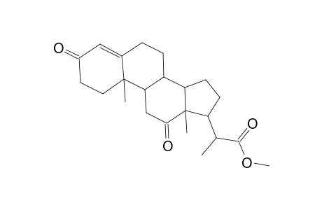 Pregn-4-en-20-carboxylic acid, 3,12-dioxo-, methyl ester, (20S)-