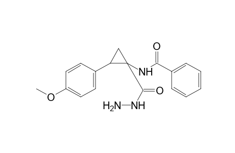 1-benzamido-2-(p-methoxyphenyl)cyclopropanecarboxylic acid, hydrazide