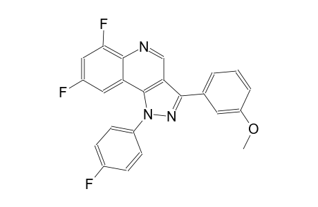 6,8-difluoro-1-(4-fluorophenyl)-3-(3-methoxyphenyl)-1H-pyrazolo[4,3-c]quinoline