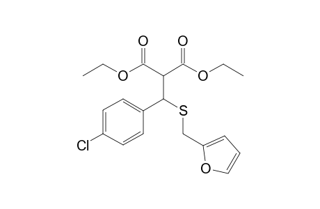 Diethyl 2-[[(2'-furylmethyl)sulfanyl](p-chlorophenyl) methyl]-malonate