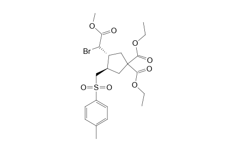 DIETHYL-3-[BROMO-(METHOXYCARBONYL)-METHYL]-4-(TOSYLMETHYL)-CYCLOPENTANE-1,1-DICARBOXYLATE