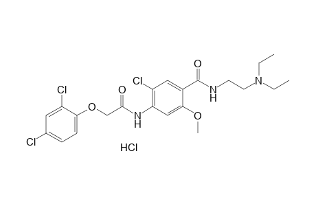 6'-chloro-2-(2,4-dichlorophenoxy)-4'-{[2-(diethylamino)ethyl]carbamoyl}-m-acetanisidide, monohydrochloride