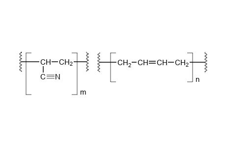 Acrylonitrile/butadiene copolymer 51/49