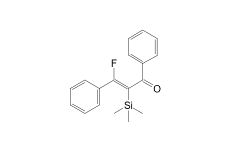 (E)-3-Fluoro-2-trimethylsilyl-1,3-diphenylprop-2-en-1-one