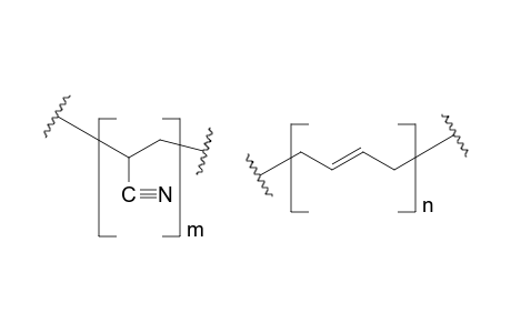 Acrylonitrile/butadiene copolymer 41/59