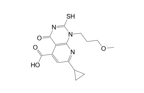 pyrido[2,3-d]pyrimidine-5-carboxylic acid, 7-cyclopropyl-1,4-dihydro-2-mercapto-1-(3-methoxypropyl)-4-oxo-