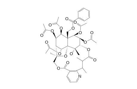 HYPONINE-C;7-(ACETYLOXY)-O(11)-BENZOYL-O(11)-DEACETYL-7-DEOXOEVONINE
