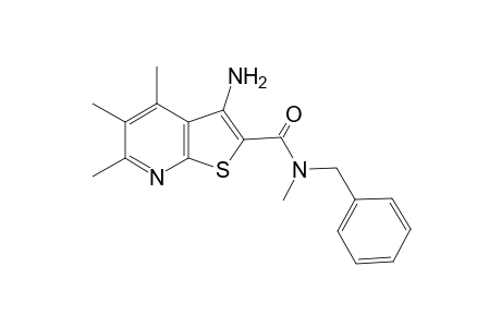 Thieno[2,3-b]pyridine-2-carboxamide, 3-amino-N,4,5,6-tetramethyl-N-(phenylmethyl)-