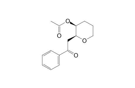 (+-)-(2S,3S)-2-(2-Oxo-2-phenylethyl)tetrahydro-2H-3-pyranyl acetate
