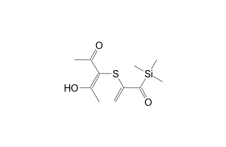 (E)-4-hydroxy-3-(1-trimethylsilylcarbonylvinylsulfanyl)pent-3-en-2-one