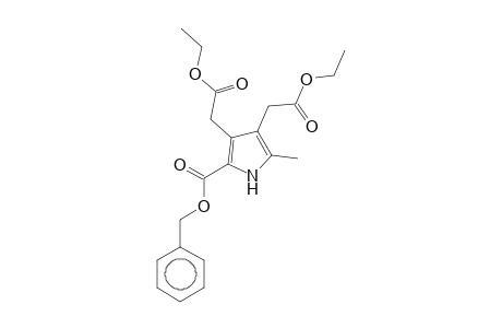 1H-Pyrrole-3,4-diacetic acid, 2-benzyloxycarbonyl-5-methyl-, diethyl ester