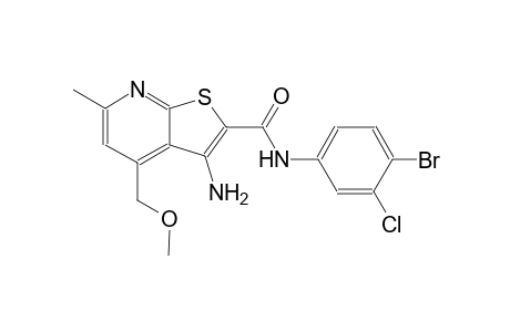 3-amino-N-(4-bromo-3-chlorophenyl)-4-(methoxymethyl)-6-methylthieno[2,3-b]pyridine-2-carboxamide