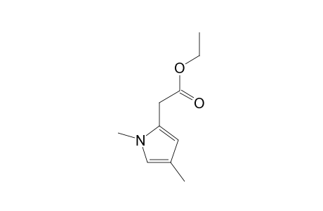 2-(1,4-dimethyl-2-pyrrolyl)acetic acid ethyl ester