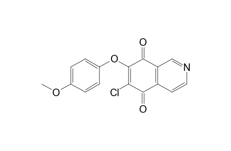 6-Chloro-7-(p-methoxyphenoxy)-isoquinoline-5,8-dione