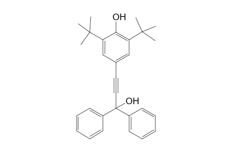 2,6-Di-tert-butyl-4-[3-hydroxy-3,3-bis(phenyl)propynyl]-phenol