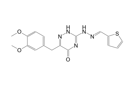 2-thiophenecarboxaldehyde, [6-[(3,4-dimethoxyphenyl)methyl]-2,5-dihydro-5-oxo-1,2,4-triazin-3-yl]hydrazone
