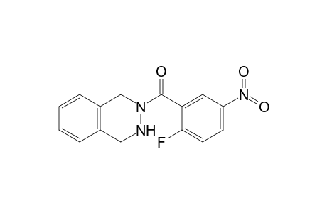 3,4-Dihydro-1H-phthalazin-2-yl-(2-fluoranyl-5-nitro-phenyl)methanone