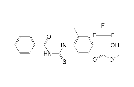 benzeneacetic acid, 4-[[(benzoylamino)carbonothioyl]amino]-alpha-hydroxy-3-methyl-alpha-(trifluoromethyl)-, methyl ester