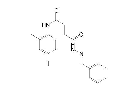 butanoic acid, 4-[(4-iodo-2-methylphenyl)amino]-4-oxo-, 2-[(E)-phenylmethylidene]hydrazide