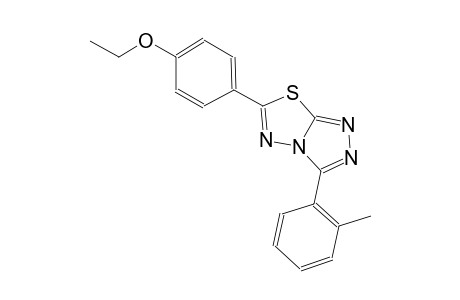 6-(4-ethoxyphenyl)-3-(2-methylphenyl)[1,2,4]triazolo[3,4-b][1,3,4]thiadiazole