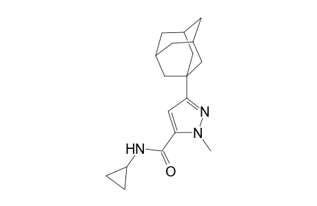 1H-Pyrazole-5-carboxamide, N-cyclopropyl-1-methyl-3-tricyclo[3.3.1.1(3,7)]dec-1-yl-