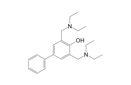 3,5-bis[(diethylamino)methyl]-4-biphenylol