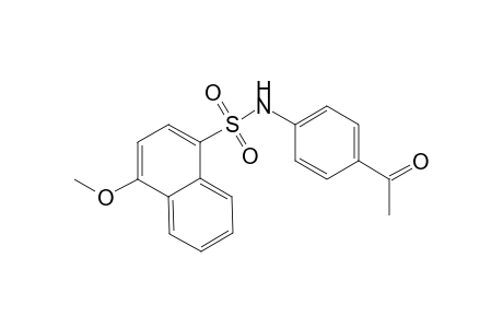 N-(4-acetylphenyl)-4-methoxynaphthalene-1-sulfonamide