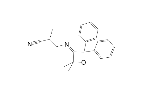 Propanenitrile, 3-[(2,2-dimethyl-4,4-diphenyl-3-oxetanylidene)amino]-2-methyl-