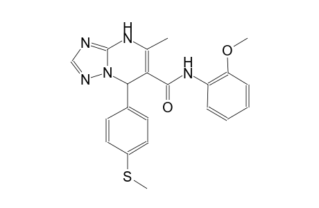 N-(2-methoxyphenyl)-5-methyl-7-[4-(methylsulfanyl)phenyl]-4,7-dihydro[1,2,4]triazolo[1,5-a]pyrimidine-6-carboxamide