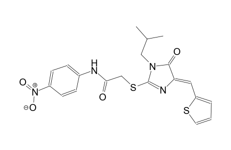 2-{[(4Z)-1-isobutyl-5-oxo-4-(2-thienylmethylene)-4,5-dihydro-1H-imidazol-2-yl]sulfanyl}-N-(4-nitrophenyl)acetamide