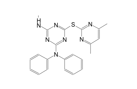 1,3,5-triazine-2,4-diamine, 6-[(4,6-dimethyl-2-pyrimidinyl)thio]-N~2~-methyl-N~4~,N~4~-diphenyl-