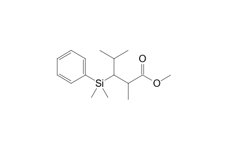 Methyl (2RS,3SR)-3-Dimethyl(phenyl)silyl-2,4-dimethylpentanoate