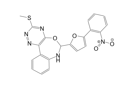 3-(methylsulfanyl)-6-[5-(2-nitrophenyl)-2-furyl]-6,7-dihydro[1,2,4]triazino[5,6-d][3,1]benzoxazepine