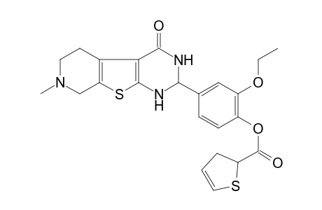 2,3-Dihydro-thiophene-2-carboxylic acid 2-ethoxy-4-(7-methyl-4-oxo-1,2,3,4,5,6,7,8-octahydro-9-thia-1,3,7-triaza-fluoren-2-yl)-phenyl ester