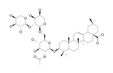 3-O-ALPHA-L-ARABINOPYRANOSYL-(1->2)-ALPHA-L-ARABINOPYRANOSYL-(1->6)-2-ACETAMIDO-2-DEOXY-BETA-D-GLUCOPYRANOSYLOLEANOLIC-ACID
