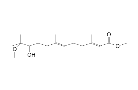 10-Hydroxy-11-methoxy-3,7,11-trimethyl-2,6-dodecadienoic acid, methyl ester
