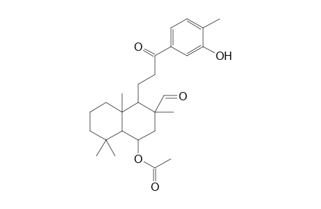 7-Acetoxy-9-formyl-1,5,5,9-tetramethyl-10-[2-(3-hydroxy-4-methylbenzoyl)ethyl]bicyclo[4,4,0]decane