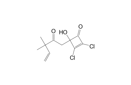 2,3-bis(chloranyl)-4-(3,3-dimethyl-2-oxidanylidene-pent-4-enyl)-4-oxidanyl-cyclobut-2-en-1-one