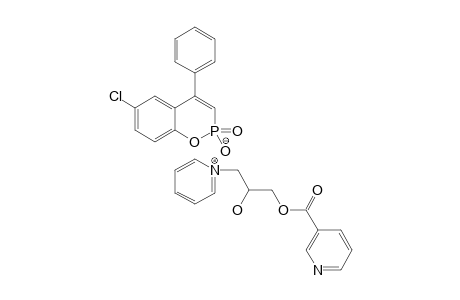 1-(2-HYDROXY-3-NICOTINOYLPROPYL)-PYRIDINIUM-6-CHLORO-2-OXO-4-PHENYL-2H-1,2-LAMBDA-(5)-BENZOXYPHOSPHININ-2-OLATE