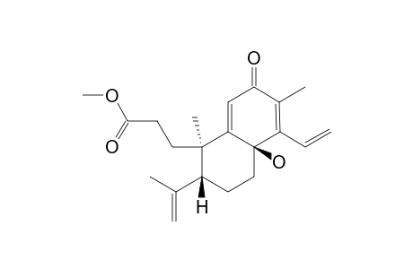 TRIGONOCHINENE_A;METHYL_8-BETA-HYDROXY-12-OXO-3,4-SCEOCLEISTANTH-9-(11),13,15,19-(4)-TETRAEN-3-OATE