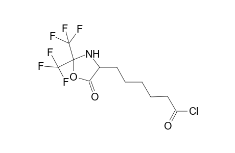 (rac)-6-[2,2-Bis(trifluoromethyl)-5-oxo-1,3-oxazolidin-4-yl]hexanoyl chloride